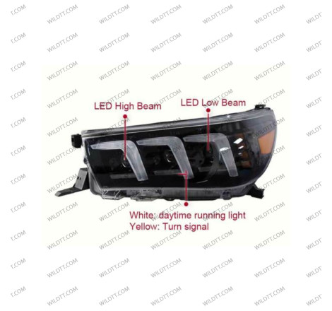 Fari LED Toyota Hilux 2016-2020 - WildTT