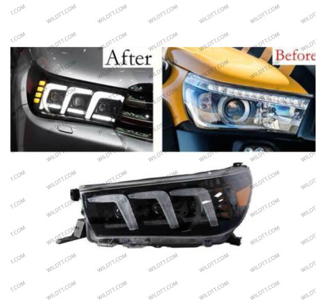 Faros LED Toyota Hilux 2016-2020 - WildTT