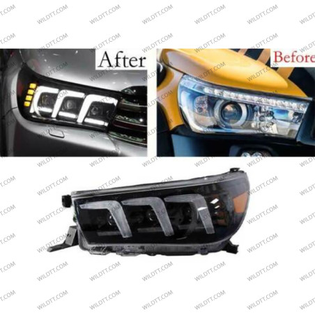 Faros LED Toyota Hilux 2016-2020 - WildTT