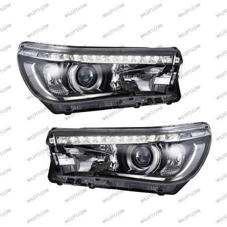 Faros LED Toyota Hilux 2016-2020 - WildTT