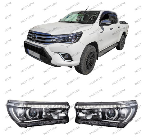 Fari LED Toyota Hilux 2016-2020 - WildTT