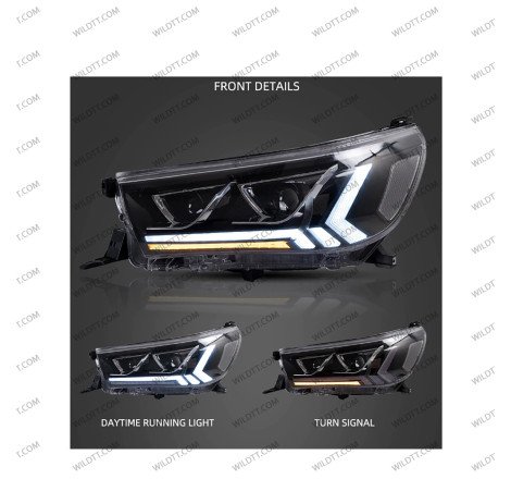 LED-Scheinwerfer Toyota Hilux 2016-2020 - WildTT