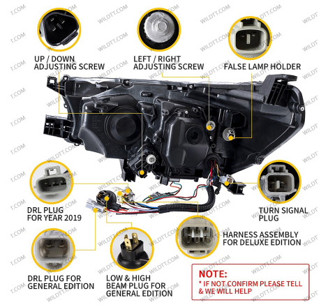 Fari LED Toyota Hilux 2016-2020 - WildTT