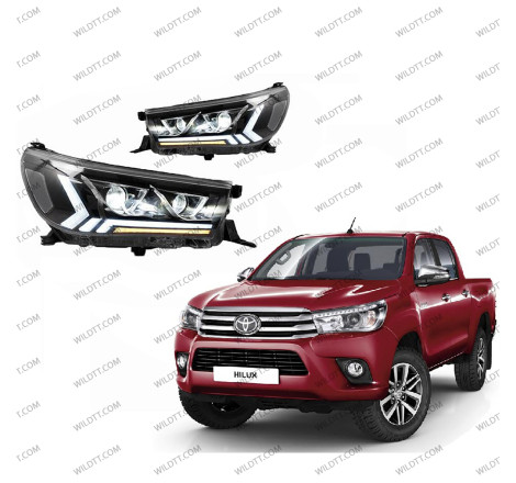 Fari LED Toyota Hilux 2016-2020 - WildTT