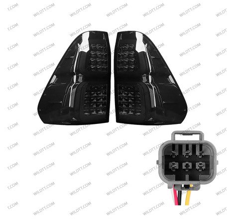Smoked Led Tail Lights Toyota Hilux 2016-2026 - WildTT
