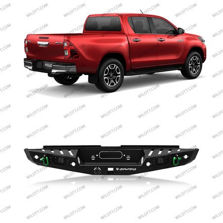 Parachoques Trasero de Acero Toyota Hilux 2016+ - WildTT