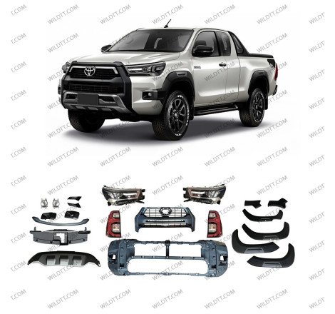 Body Kit Upgrade da Toyota Hilux Invincible 2018-2020 a Invincible 2021+ - WildTT