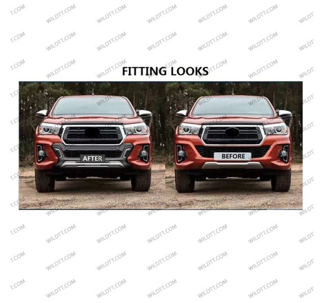 Front Bumper ABS Toyota Hilux Invincible 2018-2020 - WildTT