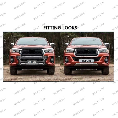 Parachoques Delantero ABS Toyota Hilux Invincible 2018-2020 - WildTT