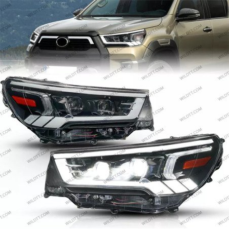 Faros LED Toyota Hilux 2020+ - WildTT