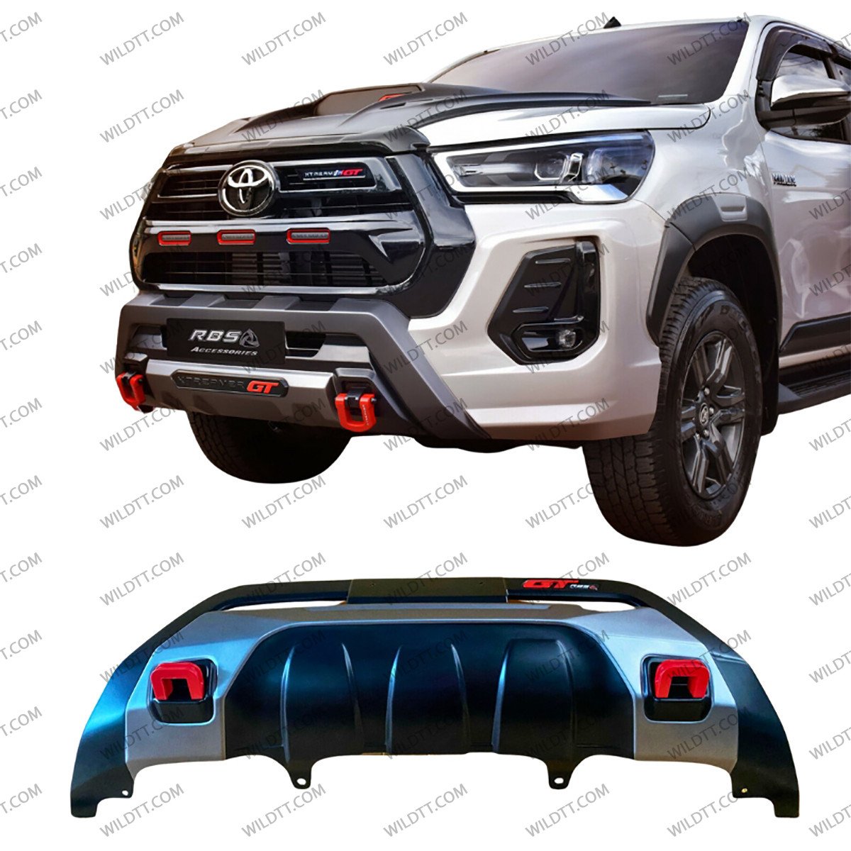Paraurti Anteriore ABS Toyota Hilux 2020+ - WildTT