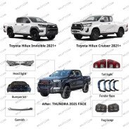 Body Kit Tundra Style Toyota Hilux DC 2020-2026 - WildTT