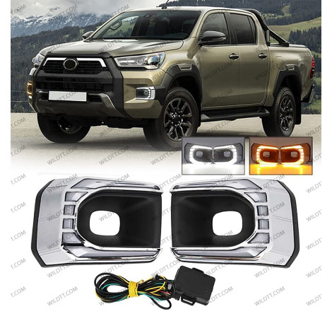 Daylights DRL Toyota Hilux Invincible 2021+ - WildTT