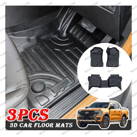 Tapis de Sol 3D Ford Ranger/Raptor DC 2023+ - WildTT