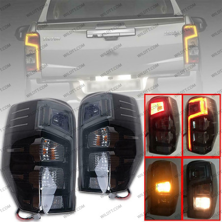 Pilotos Traseros Ahumados LED Mitsubishi L200 2019-2021 - WildTT