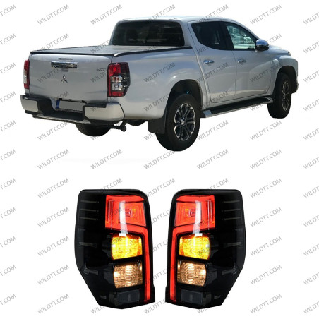 Smoked Led Tail Lights Mitsubishi L200 2019-2021 - WildTT