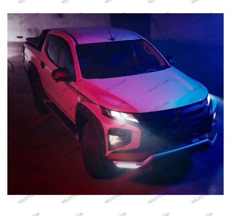 Parachoques Delantero ABS C/ DRL Mitsubishi L200 2019-2021 - WildTT