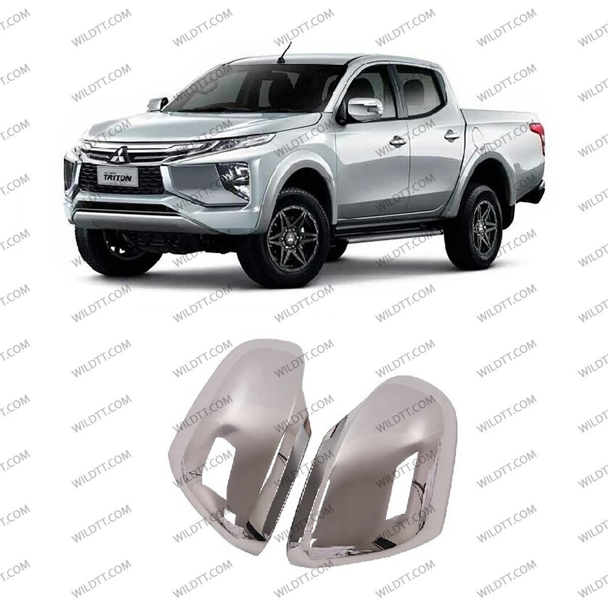 Housses de Rétroviseurs Latéraux Mitsubishi L200 2019-2021 - WildTT